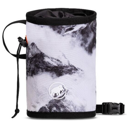 Săculeț pentru magneziu Mammut Gym Print Chalk Bag gri/alb