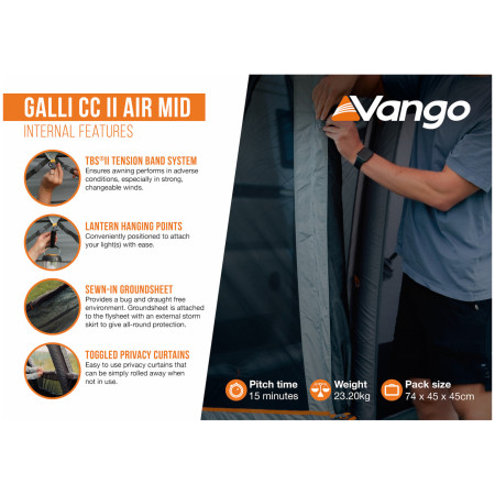Cort frontal Vango Galli CC II Air Mid