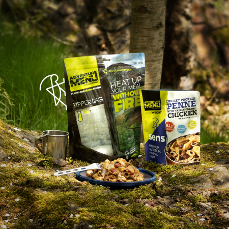 Mâncare deshitradată Adventure Menu Penne din proteină de greier cu pui în sos de cremă creolă