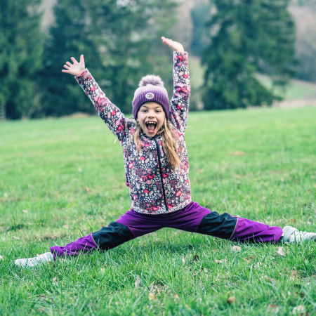 Pantaloni softshell copii WAMU Fuchsiová