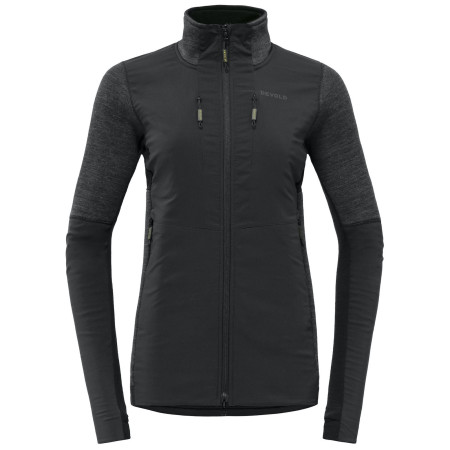 Hanorac funcțional de damă Devold Tinden Hybrid Merino Jkt negru