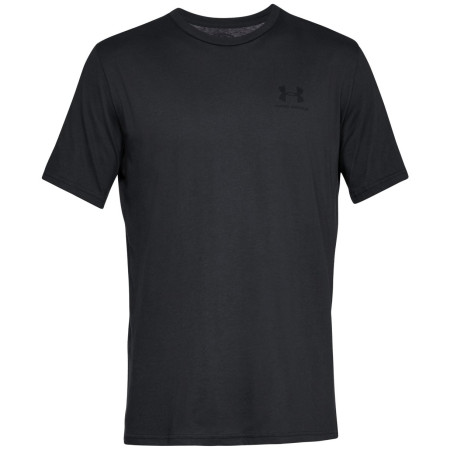 Tricou pentru bărbați Under Armour Sportstyle Left Chest SS negru