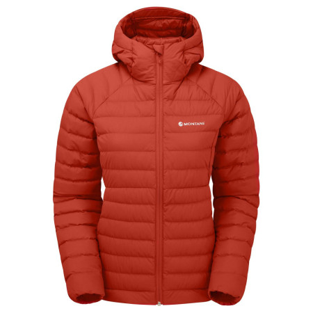 Geacă de puf femei Montane Resolve Hoodie roșu Saffron Red