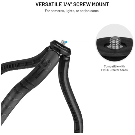 Trepied Fixed Creator Flexible Tripod with 1/4" phone holder (works with MagSafe)