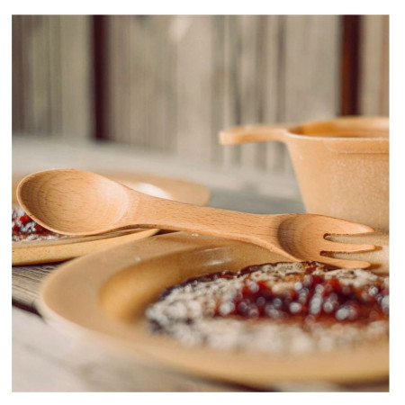 Lingură - furculiță Stabilotherm Träspork