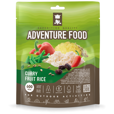Mâncare deshitradată Adventure Food Orez cu Kari și fructe 145g