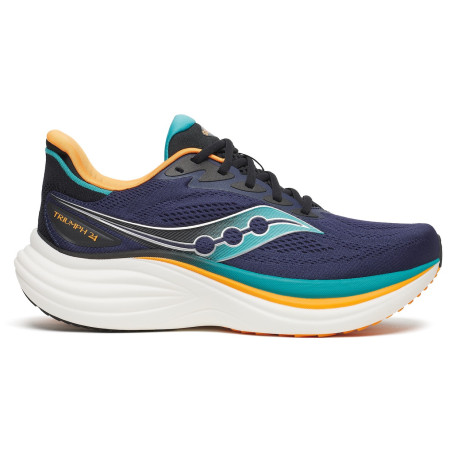 Încălțăminte de alergat pentru bărbați Saucony Triumph 24 albastru/portocaliu naval/tranquil