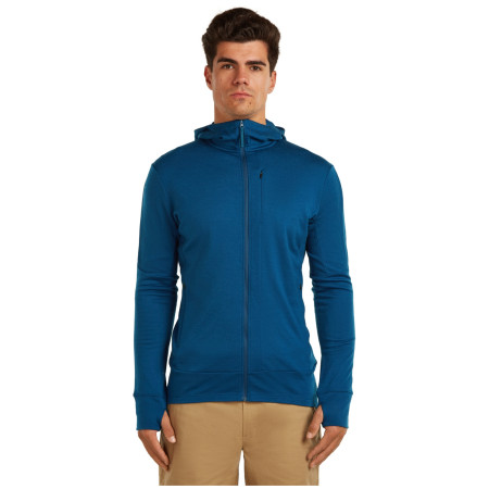 Hanorac funcțional bărbați Icebreaker M Mer 260 Quantum IV LS Zip Hoodie