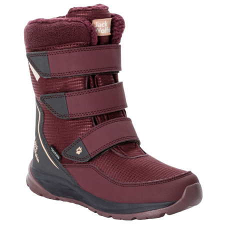 Încălțăminte de iarnă copii Jack Wolfskin Polar Boot Texapore High Vc K roșu boysenberry