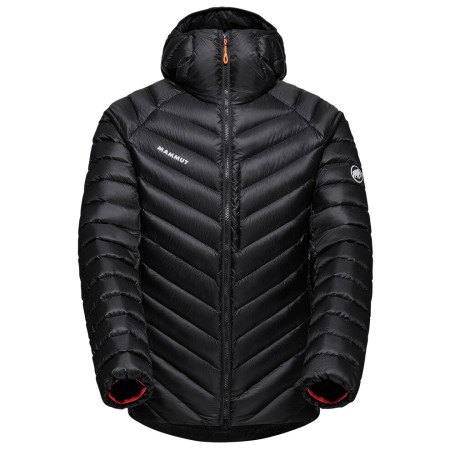 Geacă de puf bărbați Mammut Broad Peak IN Hooded Jacket Men negru/roșu