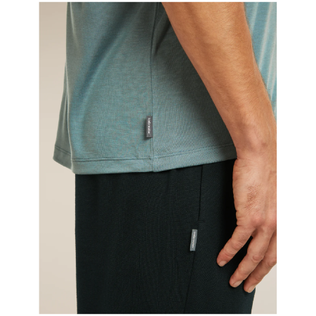 Tricou funcțional bărbați Icebreaker Merino Blend Core SS Tee Single Line Camp