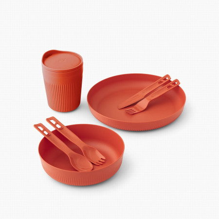 Set vase Sea to Summit Passage Dinnerware Set 1P 7 Piece roșu