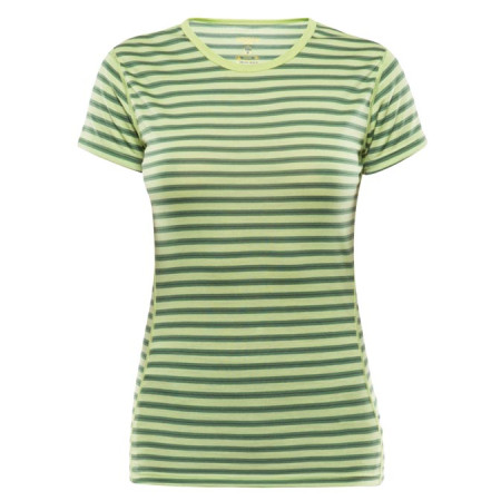 Tricou Devold Breeze Woman T-Shirt (2018) galben LimeStripes