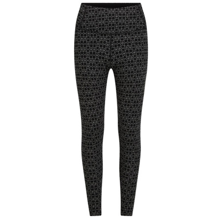 Colanți funcționali femei Icebreaker Women M 260 Tech Vrtx H R Leg AlpGeo negru/alb Black/Snow/J