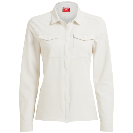 Cămașă Craghoppers NosiLife Pro Long Sleeved Shirt III alb Sea Salt