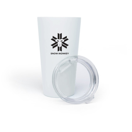 Cană termică SNOW MONKEY Enjoyer 0,473l alb