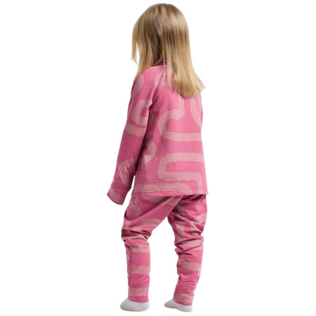 Lenjerie funcțională copii Didriksons Jadis Kids Pr Set 5 Path Heather Pink