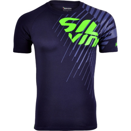 Tricou bărbați Silvini Promo MT517 albastru navy-green