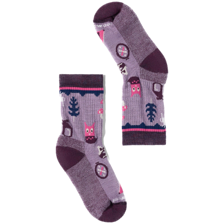 Șosete copii Smartwool Kids' Hike Light Cushion Critter Cache C violet Purple Dawn
