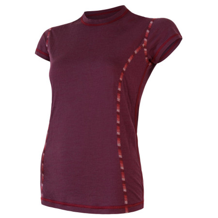 Tricou funcțional femei Sensor Merino Air m.s. violet