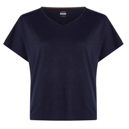 Tricou funcțional femei Icebreaker Women Mer 150 Lodge SS Tee albastru închis Midnight Navy
