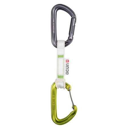 Set bulce echipate Ocún HAWK QD COMBI BIO-DYN-RING 15 mm 10 cm 6-pack verde deschis