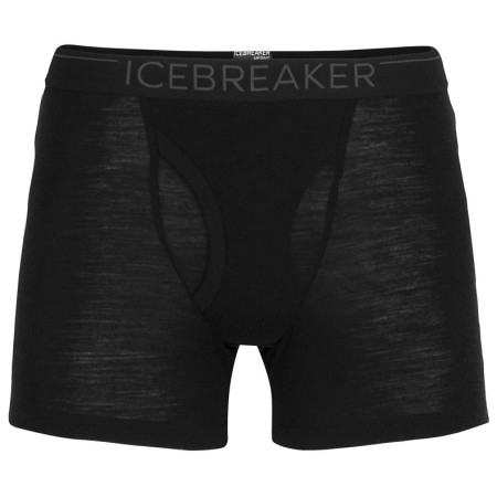 Boxeri bărbați Icebreaker 175 Everyday Boxers wFly negru