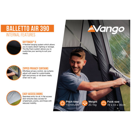 Cort frontal Vango Balletto Air 390