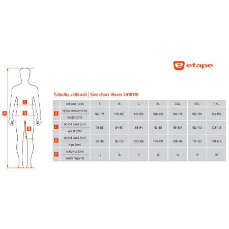 Pantaloni scurți de ciclism bărbați Etape Boxer