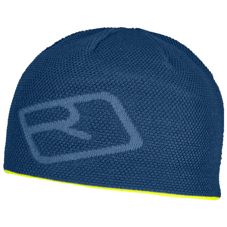 Căciulă Ortovox Merino Logo Knit Beanie albastru