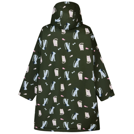 Geacă impermeabilă pentru copii Regatta Junior Changing Robe Dark Khaki Cat Dog