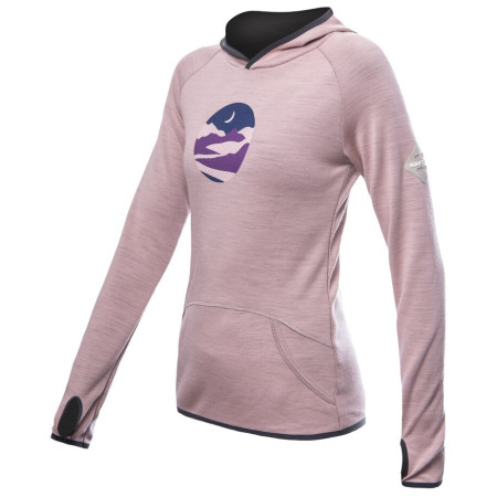 Tricou funcțional pentru femei cu mânecă lungă Sensor Merino Upper Triglav roz deschis dusty pink