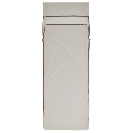 Inserție pentru sacul de dormit Sea to Summit Silk Blend Sleeping Bag Liner - Rectangular w/ Pillow Sleeve gri deschis Moonstruck Grey