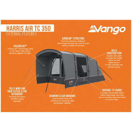 Cort gonflabil Vango Harris Air TC 350