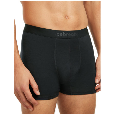 Boxeri funcționali bărbați Icebreaker Men Merino Blend 125 ZoneKnit™ Boxers negru Black