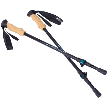 Bețe de trekking Zulu Cork Antishock negru/albastru