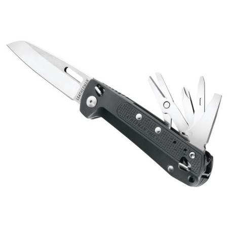 Cuțit multifuncțional Leatherman Free K4 negru/argintiu
