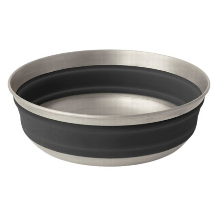 Bol pliant Sea to Summit Detour Stainless Steel Collapsible Bowl M gri Beluga Black