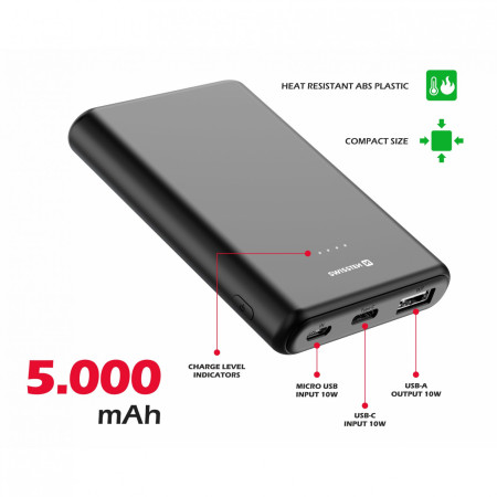 Powerbank Swissten Power Line 5000 mAh