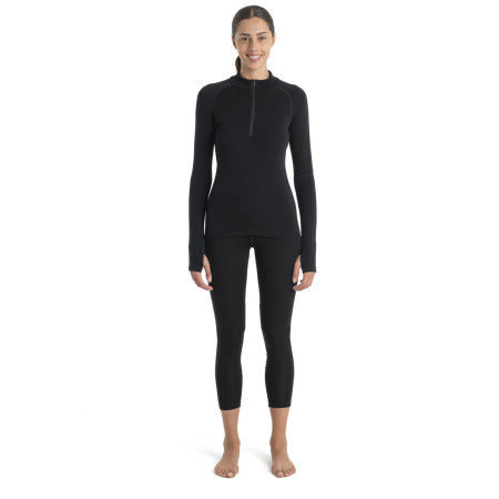 Tricou funcțional femei Icebreaker Women 300 MerinoFine™ Polar LS Half Zip