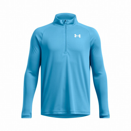 Tricou funcțional copii Under Armour Tech 2.0 1/2 Zip-BLU albastru deschis Blue