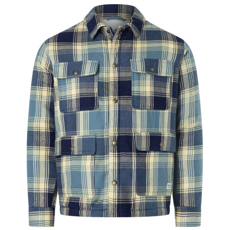 Geacă bărbați Marmot Ridgefield Sherpa Flannel Shirt Jacket albastru