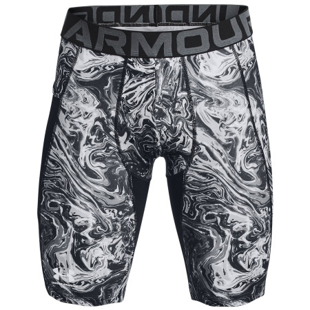 Indispensabili funcționali bărbați Under Armour HG Armour Print Long Sts gri Pitch Gray / / White