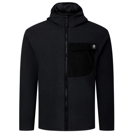 Hanorac bărbați Dare 2b Firn Hooded Borg Fleece negru Black