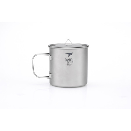 Cană Keith Titanium Single-Wall Titanium Mug 650 ml gri
