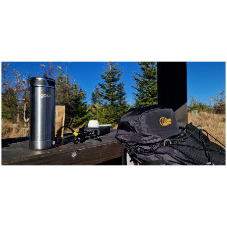 Termos GoSun Brew 12V și filtrul de cafea French Press
