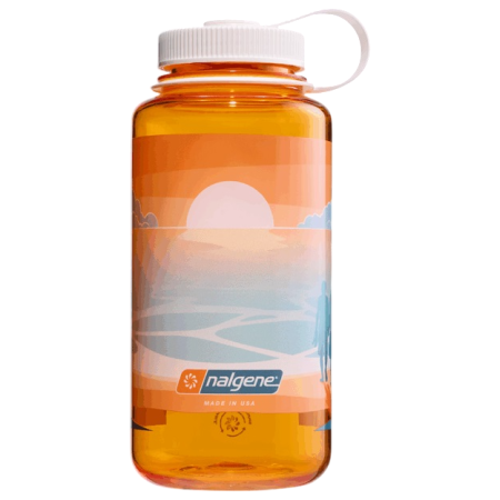Sticlă Nalgene Wide Mouth Landscape 1000 ml portocaliu/ Clementine Landscape with Sunset