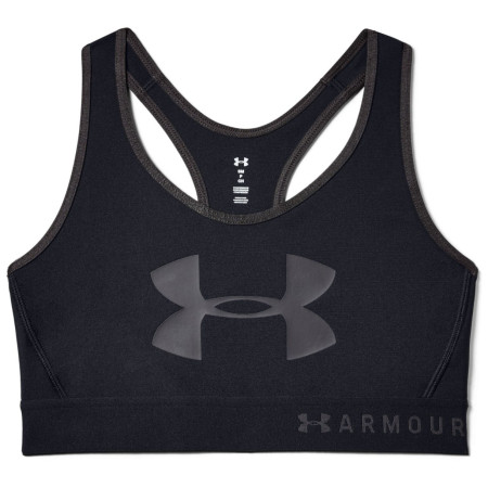 Bustieră Under Armour Mid Keyhole Graphic negru