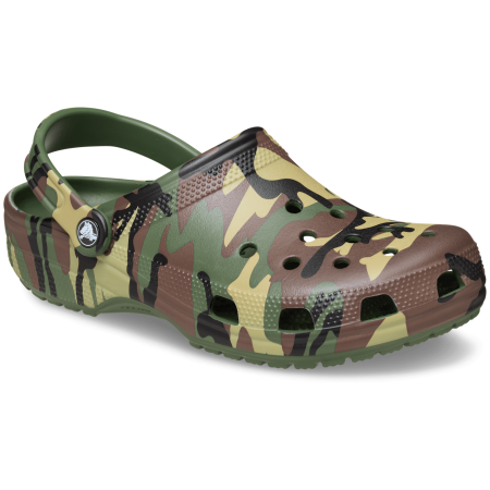 Papuci Crocs Classic Camouflage Clog verde Army Green/Multi