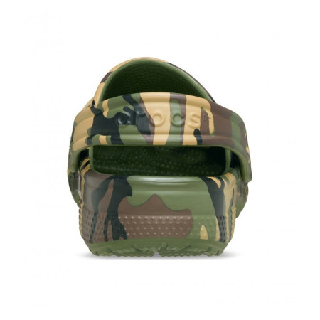 Papuci copii Crocs Classic Camouflage Clog Army Green/Multi